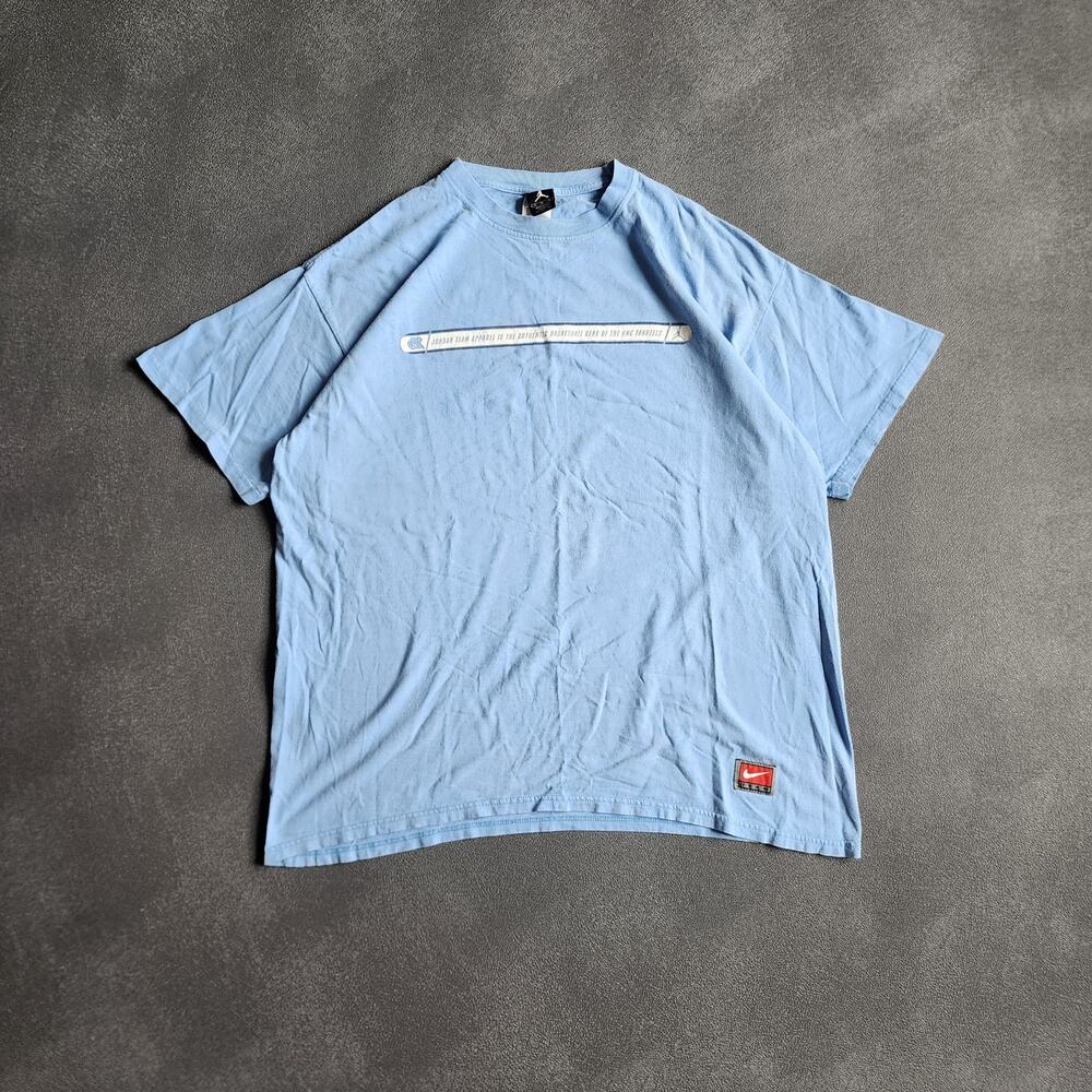 Vintage Nike UNC Tar Heels Air Jordan Baby Blue Shirt XL
